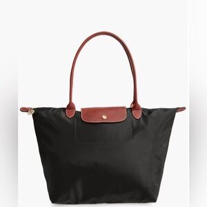 Large Longchamp Le Pliage Tote Bag Black